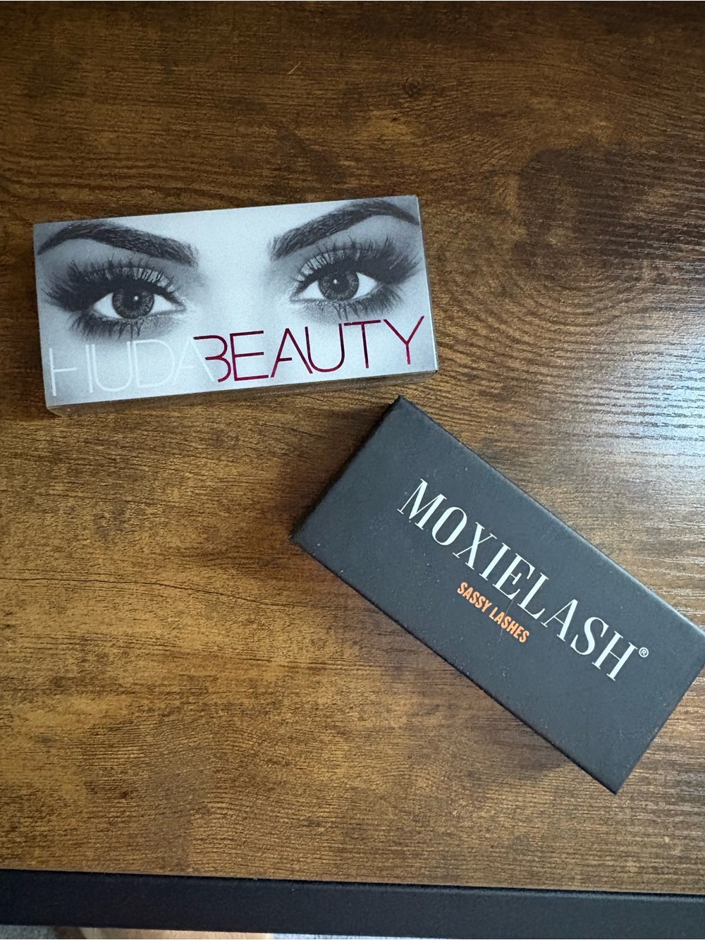 Huda Beauty and MoxieLash False Lashes - Black